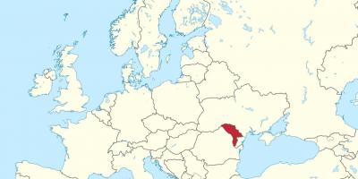 Карта На Молдова Европа